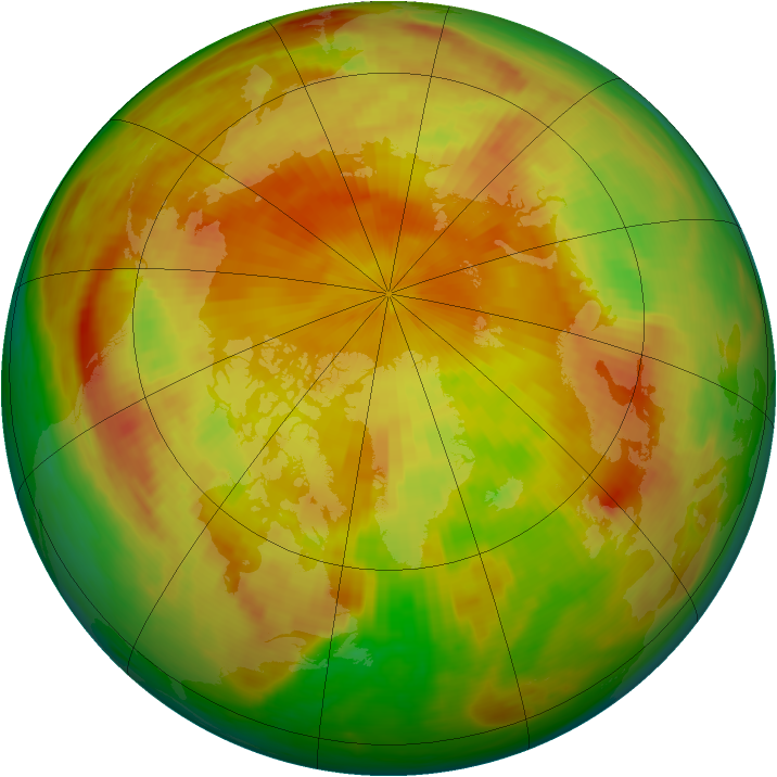 Arctic ozone map for 10 May 1984